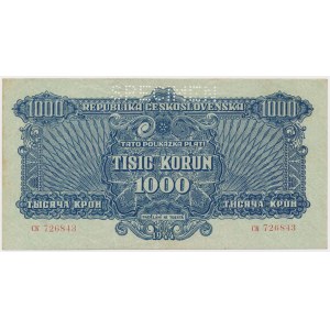 Československo, 1 000 korún 1944 - SPECIMEN