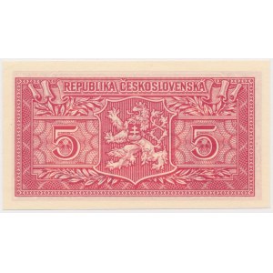 Czechoslovakia, 5 Korun 1949