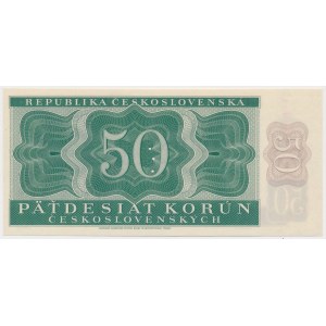 Czechoslovakia, 50 Korun 1950 - Perforated with 3 holes