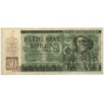 Czechoslovakia, 50 Korun 1950 - Perforated with 3 holes