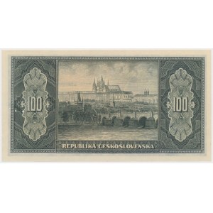 Československo, 100 korún (1945) - PERFORÁCIA