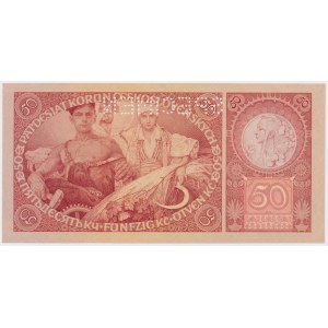 Czechoslovakia, 50 Korun 1929 - SPECIMEN