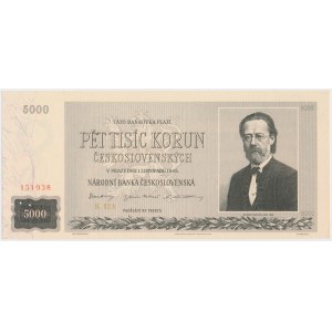 Československo, 5.000 korún 1945 - PREDSTAVENIE