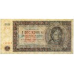 Československo, 1.000 korun 1945 - PERFORACE