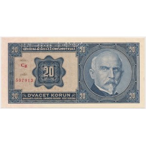 Czechoslovakia, 20 Korun 1926 - SPECIMEN