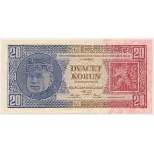 Československo, 20. korún 1926 - SPECIMEN