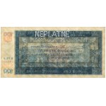 Bohemia and Moravia, 100 Korun 1940 - NEPLATNE