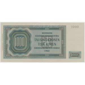 Protektorát Čechy a Morava, 1 000 korun 1942 - SPECIMEN