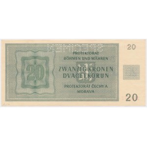 Protektorát Čechy a Morava, 20. korun 1944 - SPECIMEN