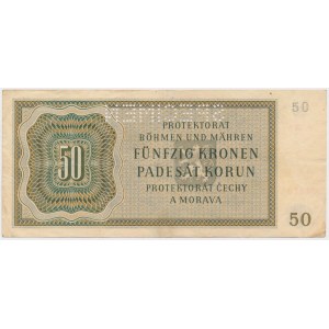 Protektorat Böhmen und Mähren, 50 Korun 1944 - SPECIMEN