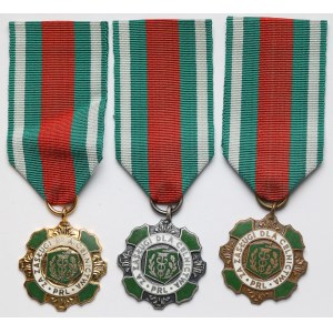 PRL, Medaillen, Für Verdienste um den Zoll - Satz (3 Stück)