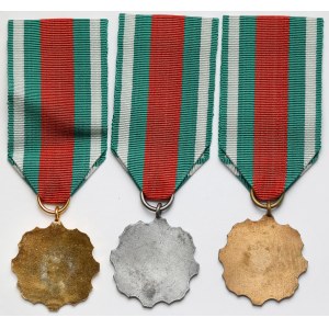 PRL, Medaillen, Für Verdienste um den Zoll - Satz (3 Stück)