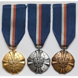 PRL, Medaile, Polská vlast - sada (3ks)