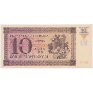 Slovensko, 10. korun 1943 - SPECIMEN