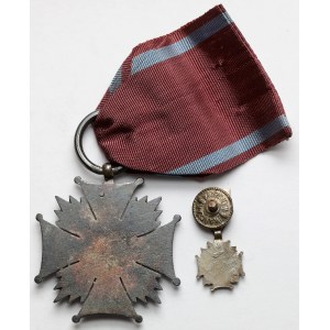 PRL, Srebrny Krzyż Zasługi + miniatura Iwańczaka