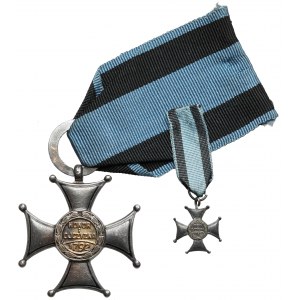 PRL, Order Virtuti Militari cl.V + miniatura