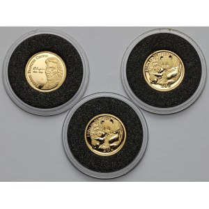 Najmenšie zlaté mince na svete - sada (3ks)