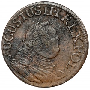 August III Sas, anomálny peniaz 1755 - 3