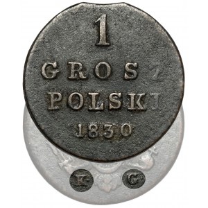 1 grosz polski 1830 KG - Gronau - RZADKI