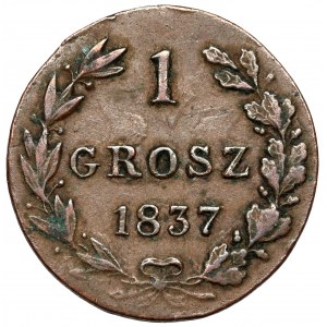 1 Grosz 1837 MW, Warschau