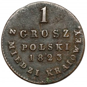 1 grosz 1823 IB z MIEDZI KRAIOWEY