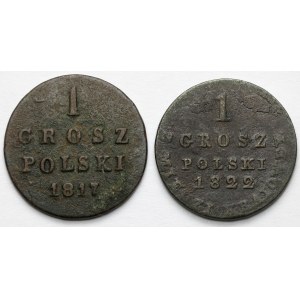 1 cent 1817-1822 - sada (2ks)