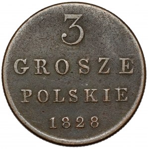 3 Polnische Grosze 1828 FH