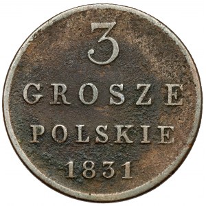 3 poľské groše 1831 KG