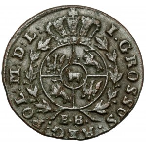 Poniatowski, Penny 1791 EB, Varšava - předražené