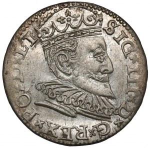 Zygmunt III Waza, Trojak Ryga 1594 - LI - późny