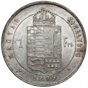 Hungary, Franz Joseph I, Forint 1879