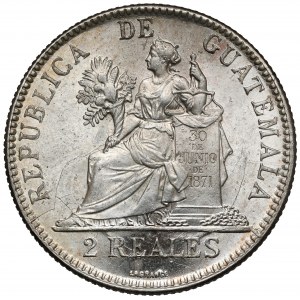 Guatemala, 2 reales 1898