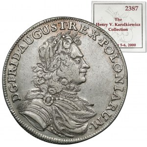 August II Silný, Gulden (2/3 thaler) 1701 ILH, Drážďany - ex. Karolkiewicz