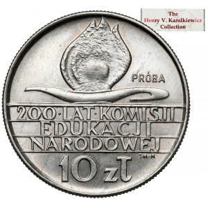 NIKIEL 10 zlatý vzorek 1973, 200 let KEN - Kaganek - ex. Karolkiewicz