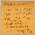 NIKIEL 10 zlatá vzorka 1973, 200 rokov KEN - Kaganek - ex. Karolkiewicz