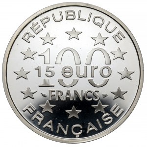Francúzsko, 100 frankov / 15 eur 1996 - Magere Brug, Amsterdam