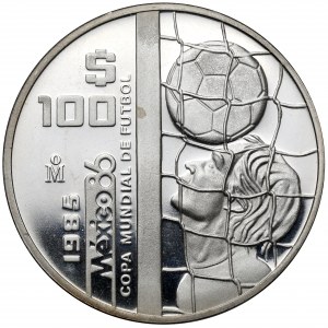 Mexiko, 100 USD 1985 - Majstrovstvá sveta