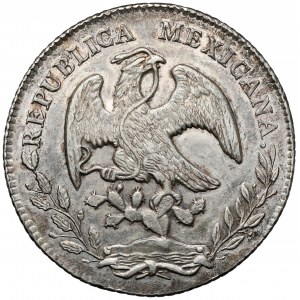 Mexiko, 8 realů 1876