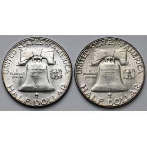 USA, 1/2 dollar 1959-1960 - lot (2pcs)