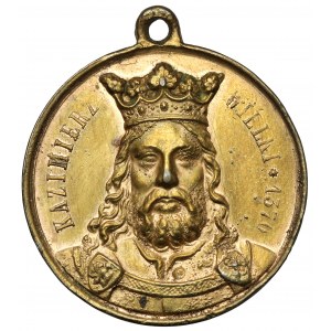 Pamětní medaile k pohřbu těla Kazimíra Velikého 1869