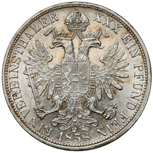 Austria, Francis Joseph I, Vereinsthaler 1858-A, Vienna