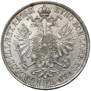Austria, Franz Joseph I, Floren 1861-A, Vienna