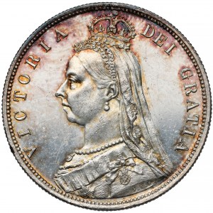 UK, Victoria, 1/2 Krone 1887