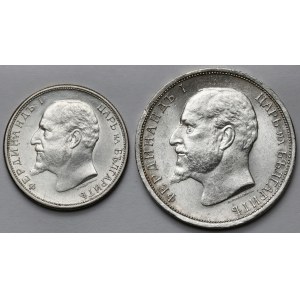 Bulharsko, Ferdinand I, 1 lev a 50 stotinek 1913 - sada (2ks)