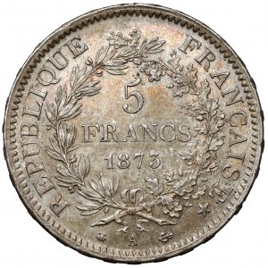 France, 5 francs 1873-A