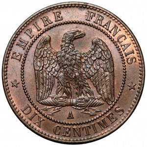 Francúzsko, Napoleon III, 10 centimov 1856-A