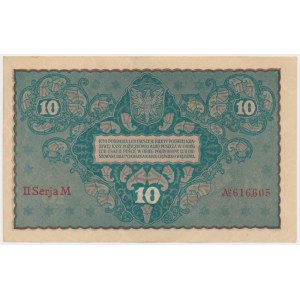 10 mkp 1919 - II Serja M - jednotná séria