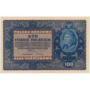 100 mkp 1919 - IB Serja L (Mił.27b) - rzadka, wczesna odmiana