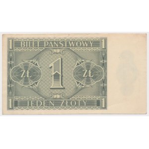 1 Zloty 1938 Chrobry - L - Serie mit einem Buchstaben