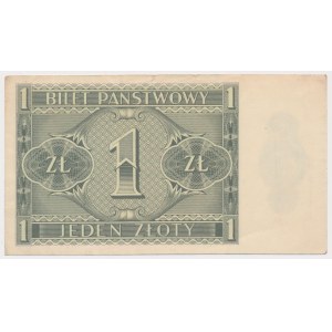 1 złoty 1938 Chrobry - L - seria jednoliterowa